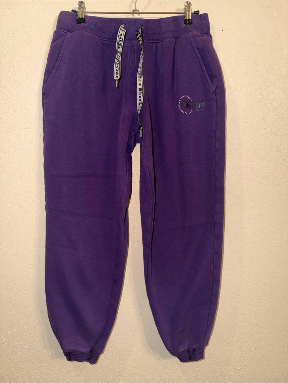 Savage X Fenty Deep Purple Jogger Sweatpants, Sz 32-34